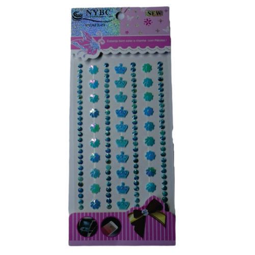 Cartela De Adesivo Mixer 23 Cor 98 Azul (97854) Nybc