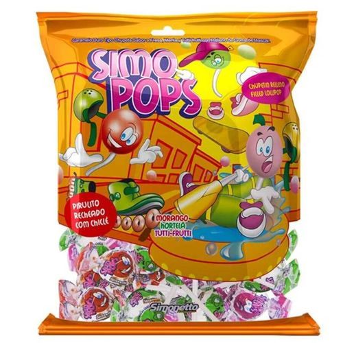 Pirulito Cara Pop Sortido 500 Gr Simonetto