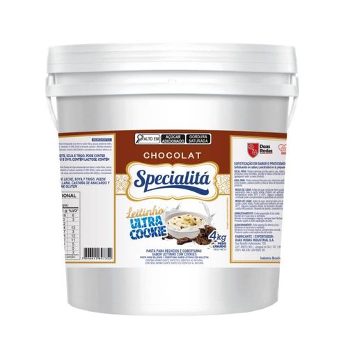 Pasta Chocolate Leitinho Ultra Cookie 4 Kg Specialitá