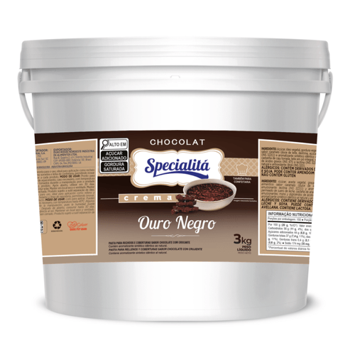 Pasta Chocolat Creme De Ouro Negro 3 Kg Specialitá