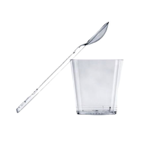 Kit Gourmet 025 (10 Copo 25 Ml + 10 Colheres Pic) Transparente Plastilania