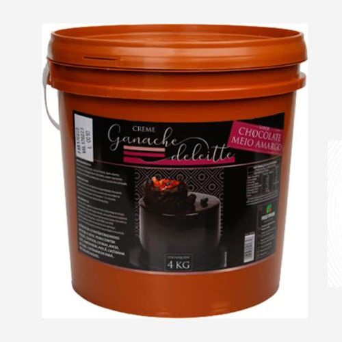 Ganache Meio Amargo 4kg Diehl Chocolates
