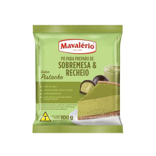 Pó P/ Preparo De Sobremesa Pistache 100 Gr Mavalério