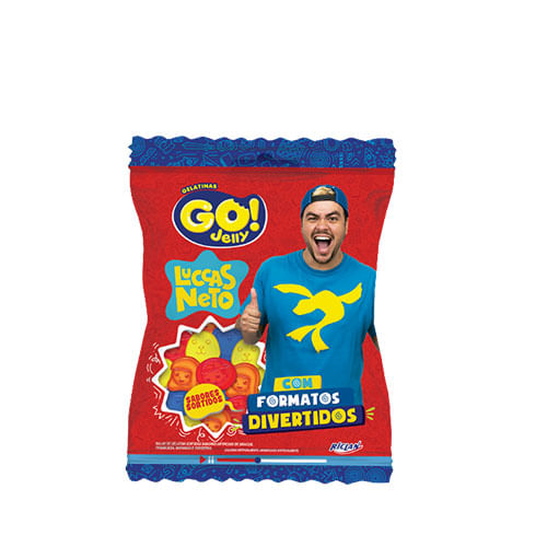 Bala Lucas Neto Sabores Sortidos 70 Gr Go Jelly