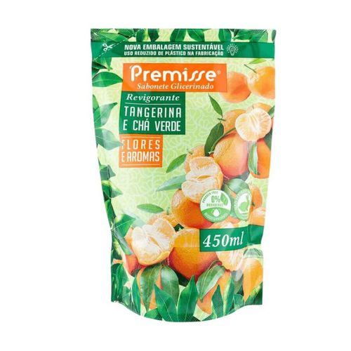 Sabonete Liquido 450 Ml Refil Tangerina E Cha Verde Premisse