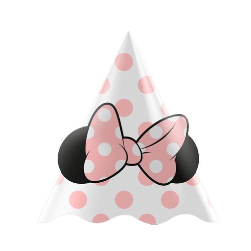 Chapeu  Minnie Mouse Rosa C/ 8 Un Regina