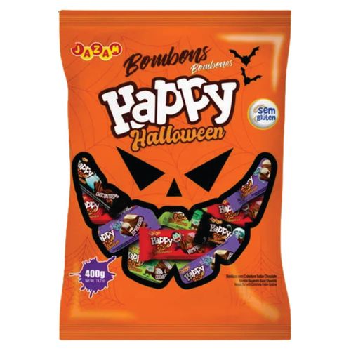 Bombom Sortido Halloween 50un 400 Gr Jazam