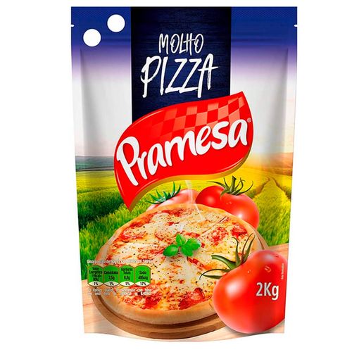 Molho De Tomate Temperado Pizza 2 Kg Pramesa