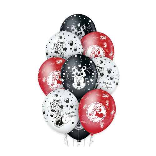 Balão Red Minnie N 12 C/ 10 Un Regina