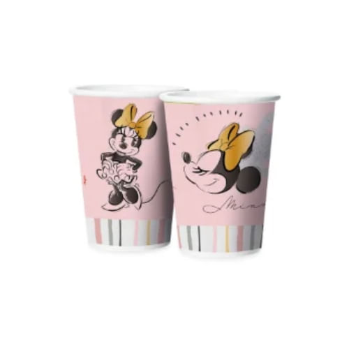 Copo Descartavel 180ml Minnie Fas 8un Regina