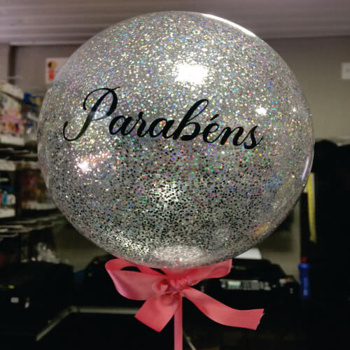 Topo De Bolo/Balão Cake C/ 1 Latex Adesivado Zanepan