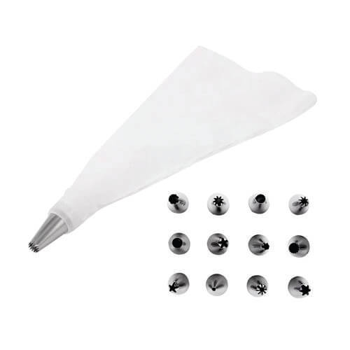 Kit Decorador De Bolo C/12 Bicos (12974) Inga