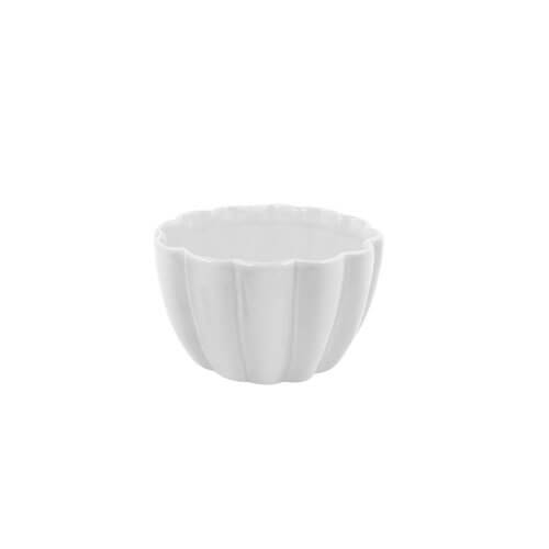 Bowl Moranga Medio  Branco Ceramica A10 X L17 Cm Elaine