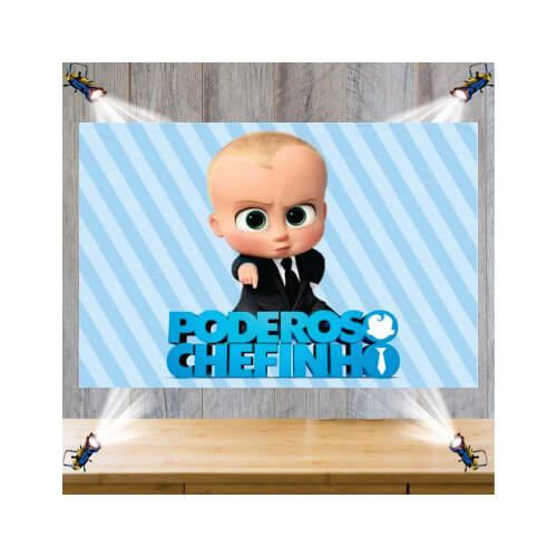 Painel Tecido 149x100 Cm Poderoso Chefinho