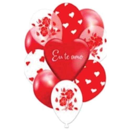 Kit Buque De Balões Sortido C/ 10 Un Happyday