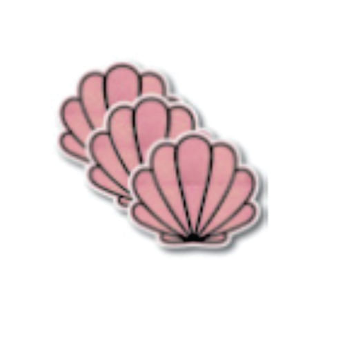 Aplique E.V.A Concha Sereia C/ 03 Un (Sr0403) Grintoy