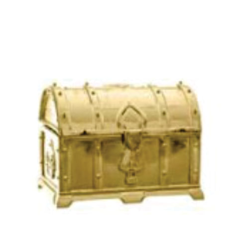 Baleiro Bau Plastico Metalizado Dourado Un Fox Import