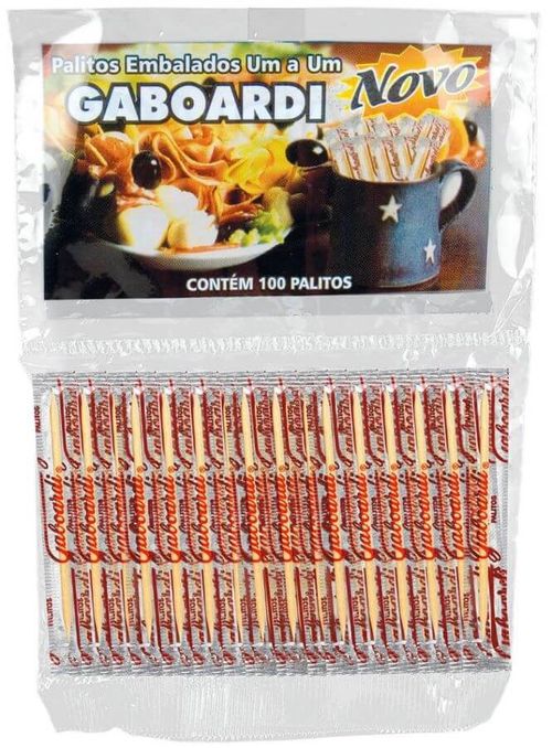 Palito Embalado Individual C/ 100 Un Gaboardi
