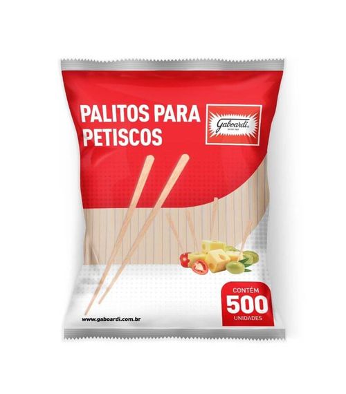 Palito P/ Petiscos C/ 500 Un Gaboardi
