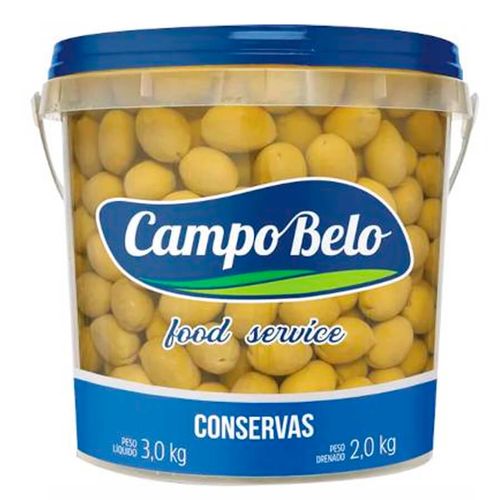Azeitona Verde C/ Caroço Miuda 2 Kg Campo Belo