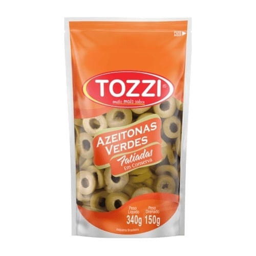 Azeitona Verde Fatiada Sache 150 Gr Tozzi