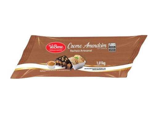 Recheio De Amendoim Com Pedaços 1,01 Kg Bag Vabene