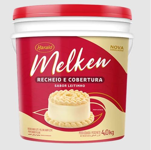 Recheio Cobertura Leitinho Melken 4 Kg Harald
