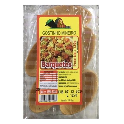 Barquete P/ Recheio C/ 50 Un Gostinho Mineiro