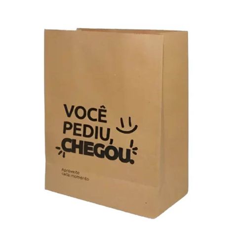 Saco Delivery Sos 15 Kg Tam G Pediu Chegou 25x15x32cm C/ 50 Un