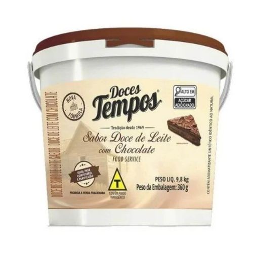Doce De Soro De Leite/Chocolate 9,8 Kg Tempos