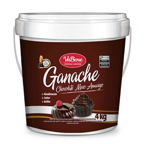 Ganache Meio Amargo 4 Kg Vabene