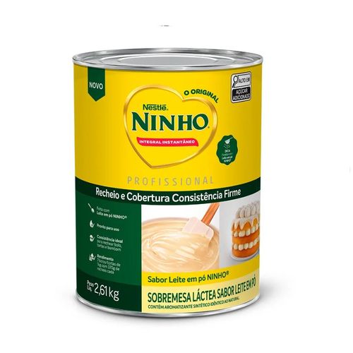 Recheio Cobertura Leite Em Pó Ninho 2,61kg Nestle