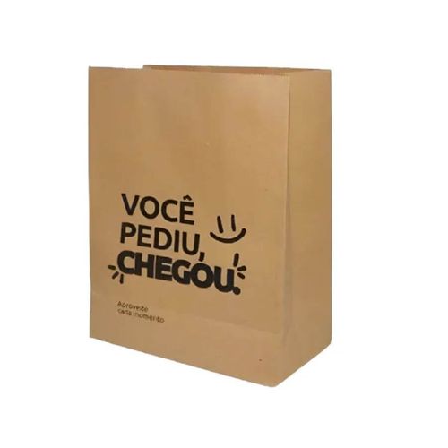 Saco Delivery Sos 10 Kg Tam M Pediu Chegou 22x12x32cm C/ 50 Un