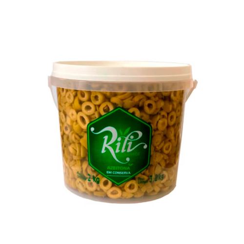 Azeitona Verde Fatiada Balde 1,8 Kg Rili