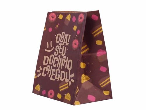 Saco Delivery Sos P Oba Seu Docinho Chegou 20x14x24cm C/ 25 Un