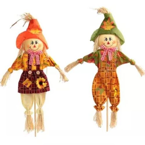 Enfeite Espantalho Decorativo Vareta Sortida 93 Cm Brfesta