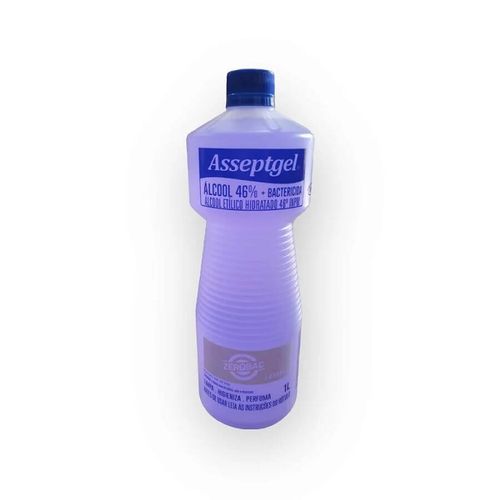 Alcool Liquido 46° Zerobac Lavanda 1 Lt Asseptgel
