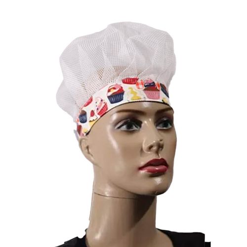 Touca Tule U Com Aba Estampada R&S