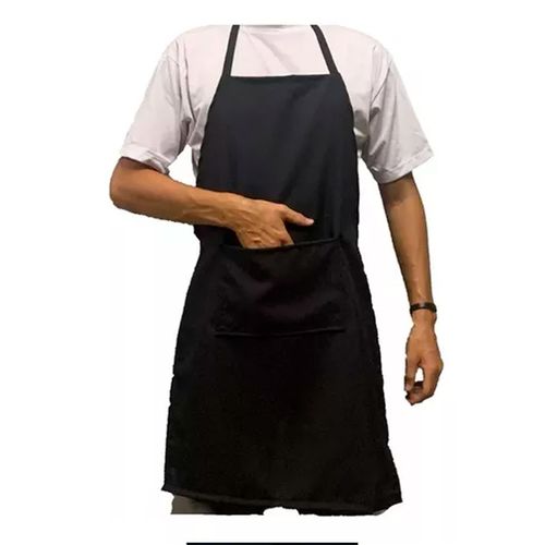 Avental Oxford Preto Medio C/ Bolso 90x70 Cm R&S