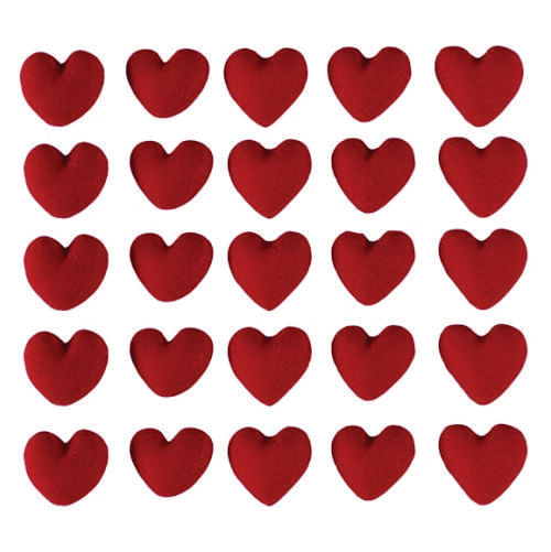 Biscuit Comestivel Coração Vermelho C/ 110 Un (263) Jady