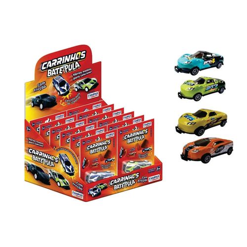 Carrinho De Metal Bate E Pula União Toys