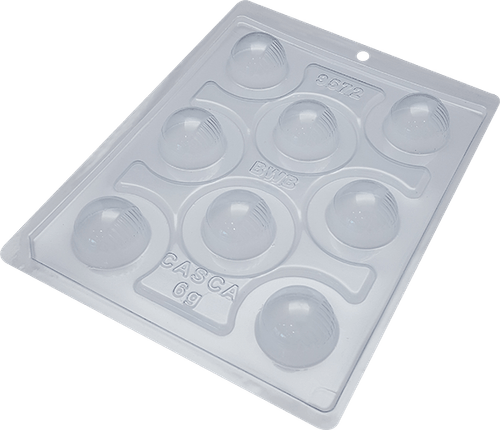 Forma Silicone Bombom Meio Riscado (*9572) Bwb