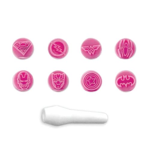 Kit Carimbo Herois Rosa Bebe (411096) Bluestar