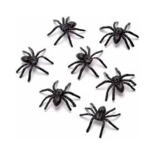 Mini Aranha Preto 10un Mini Toys