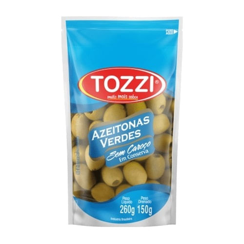 Azeitona Verde S/ Caroço Sache 150 Gr Tozzi