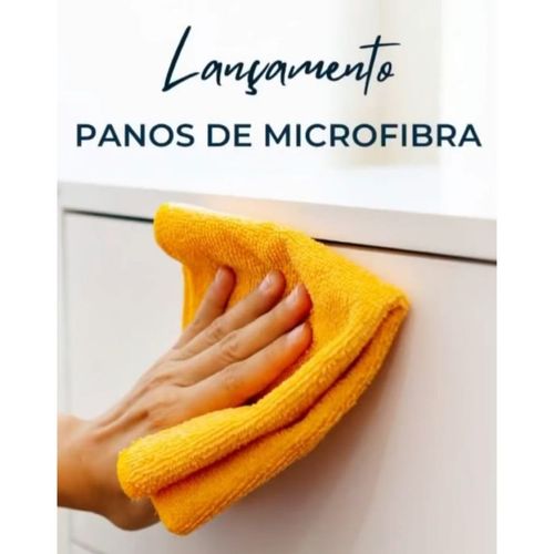 Pano Microfibra 30x30cm Laranja 2 Un Inoven