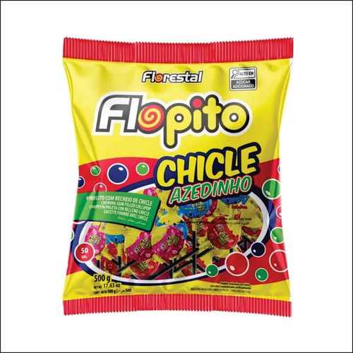 Pirulito Flopito Chicle 500gr