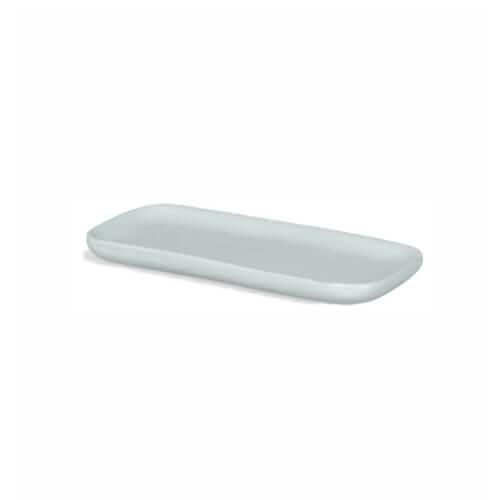 Rocamboleira Simples Pequena Branco Ceramica 11 X 26 Cm (7313) Elaine