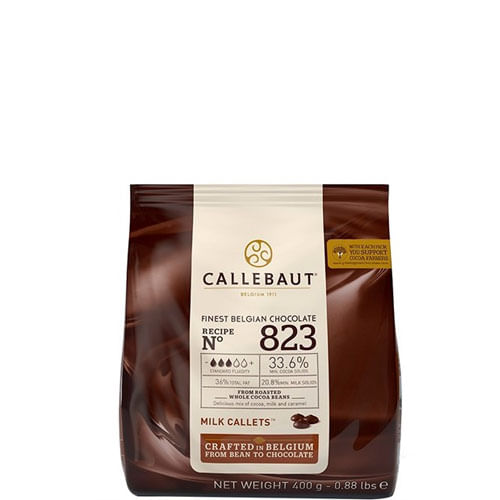 Chocolate Ao Leite 823 (33,6% Cacau) Gotas 400 Gr Callebaut