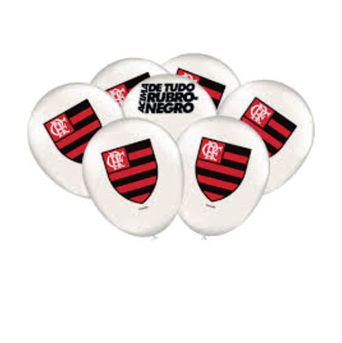 Balão Flamengo N 9 C/ 25 Un Festcolor